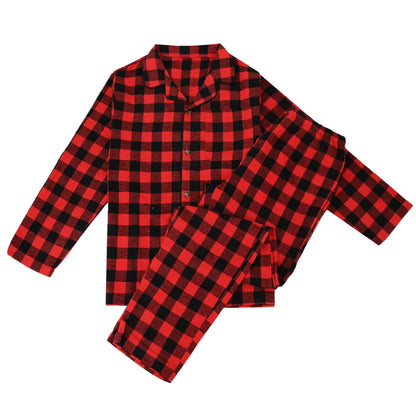 Plaid Sleepwear | Men's Pajama | Cotton Blend | Button-Down | Drawstring | Steven & Levon