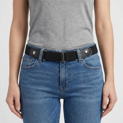 Flexbelt - Buckle-Free Stretch Waist Belt  Securing Jeans Comfortably