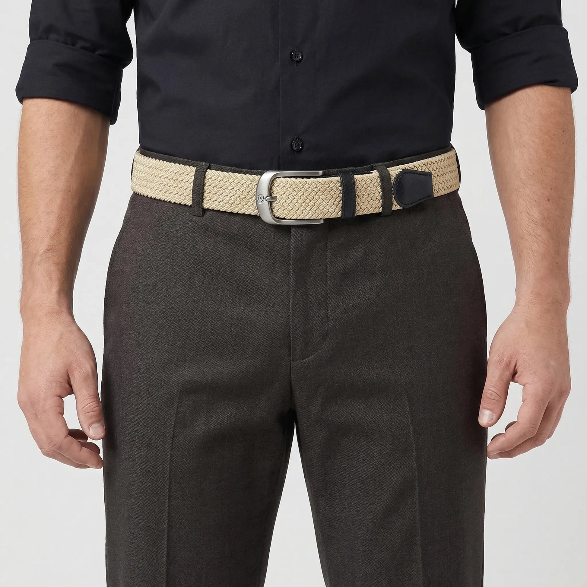 Flexstrap - Woven Elastic Pin-Buckle Belt  Everyday Casual Wear