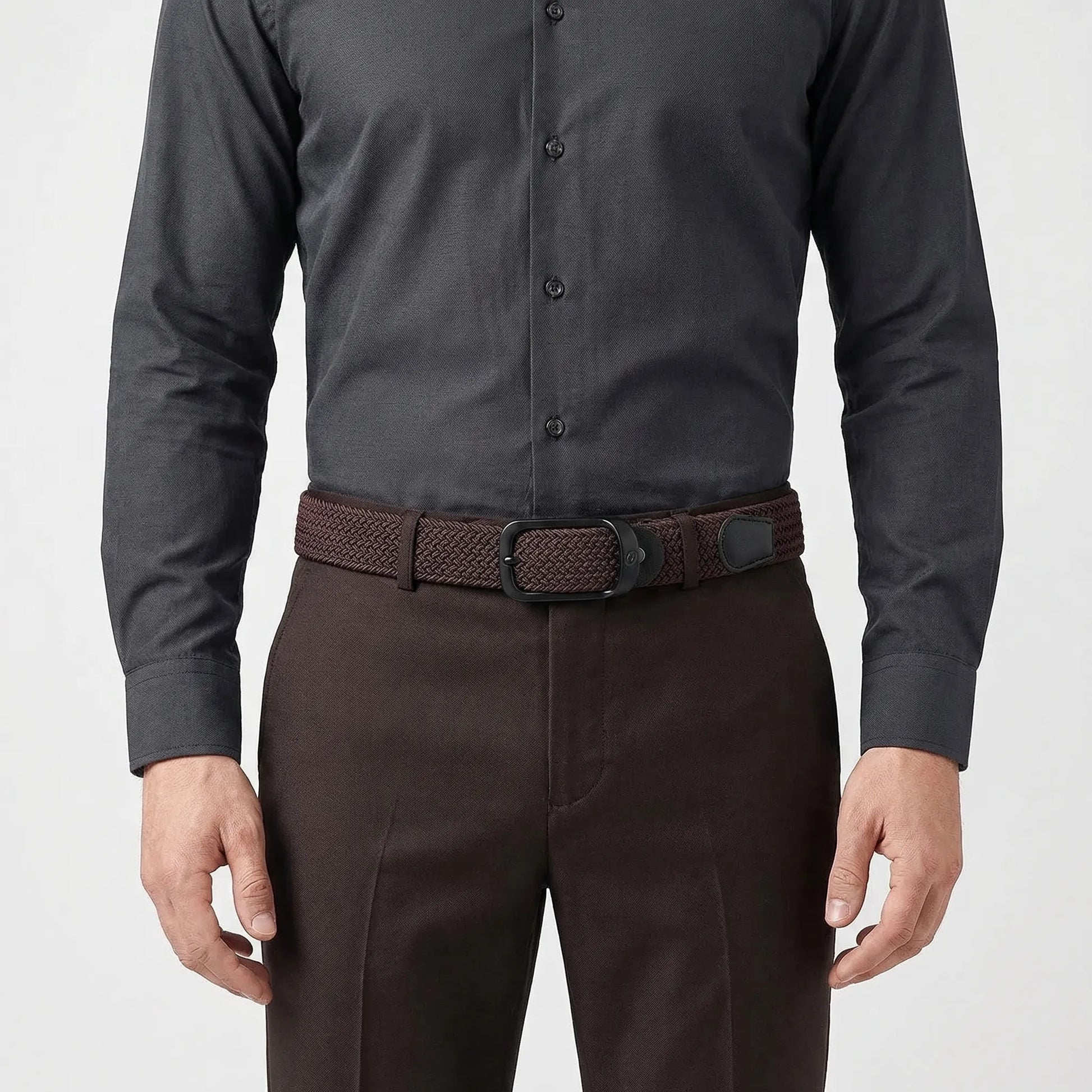 Flexstrap - Woven Elastic Pin-Buckle Belt  Everyday Casual Wear