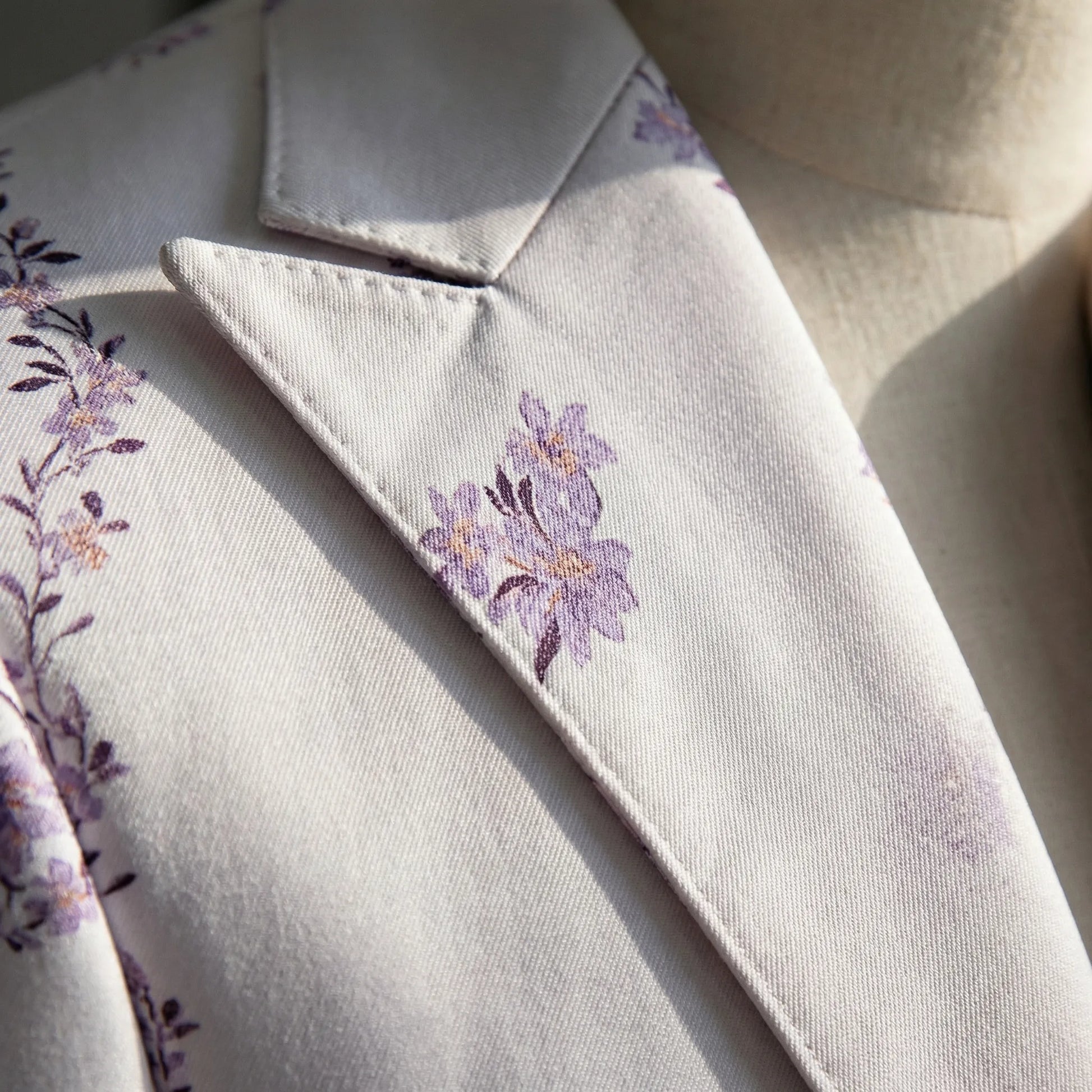 Floravio - Slim Fit Floral 3-Piece Tuxedo Suit  Formal Event Dressing