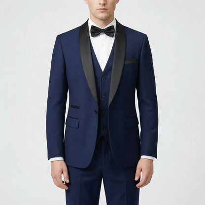 Formalux - Slim Fit Three-Piece Formal Suit  Wedding Day Attire