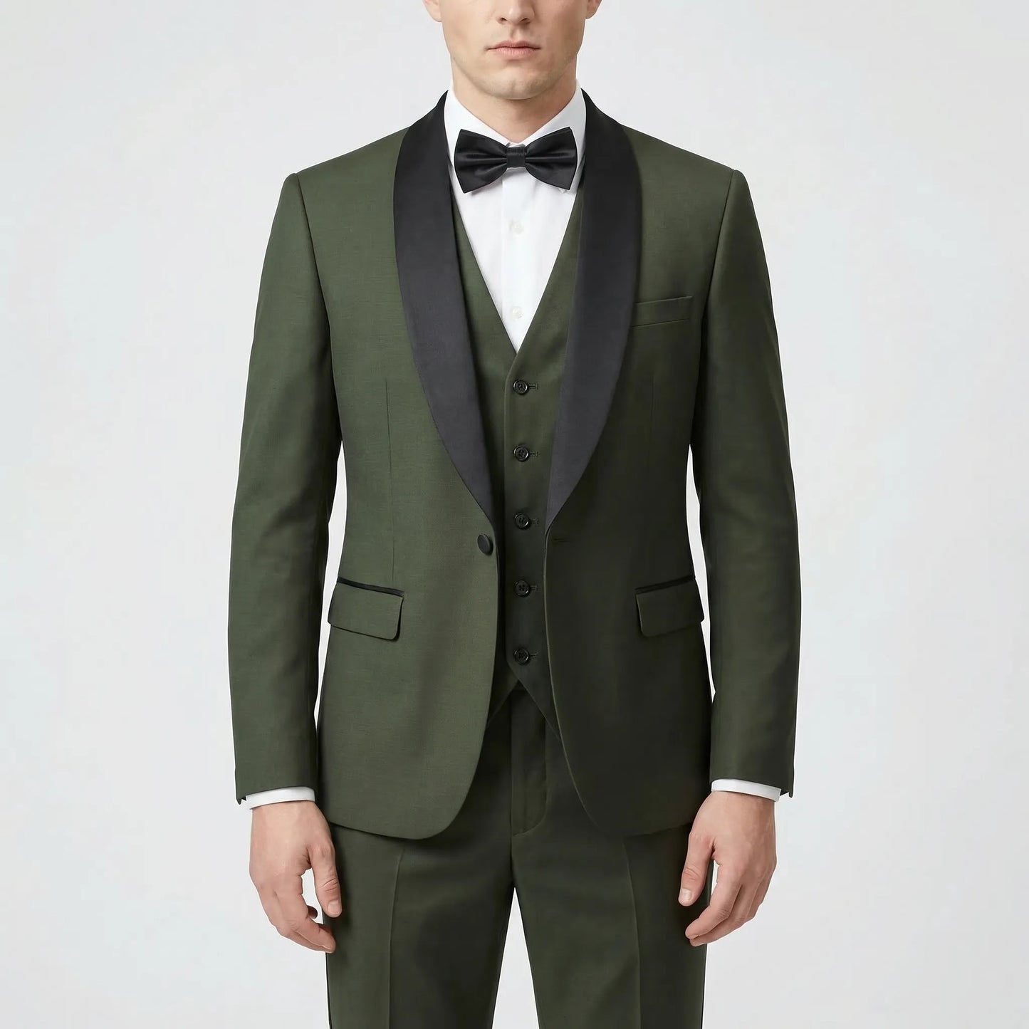 Formalux - Slim Fit Three-Piece Formal Suit  Wedding Day Attire