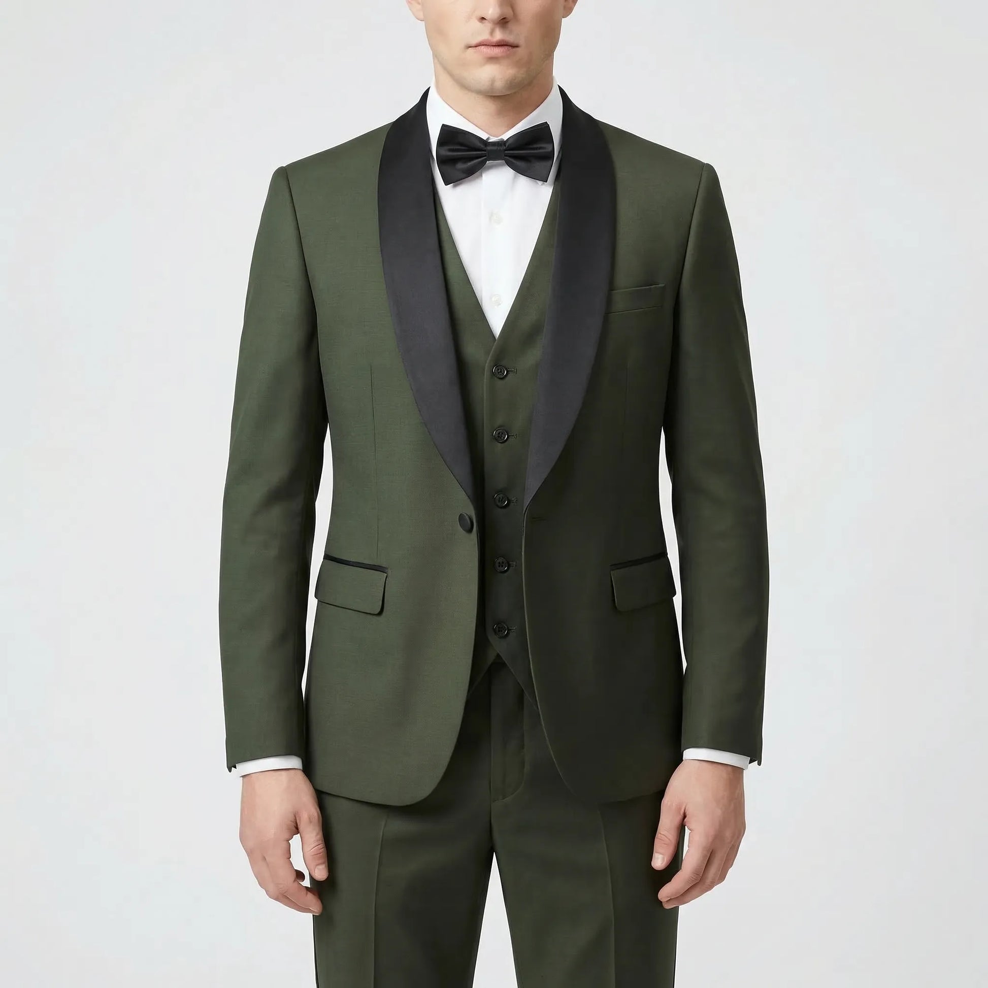 Formalux - Slim Fit Three-Piece Formal Suit  Wedding Day Attire