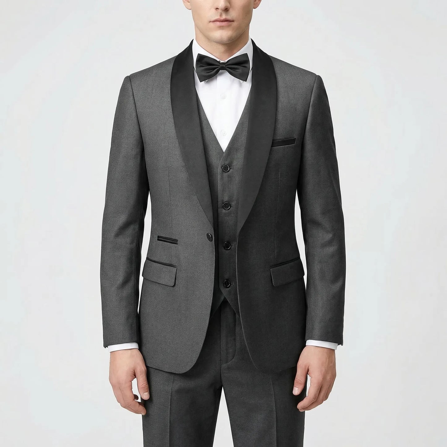 Formalux - Slim Fit Three-Piece Formal Suit  Wedding Day Attire