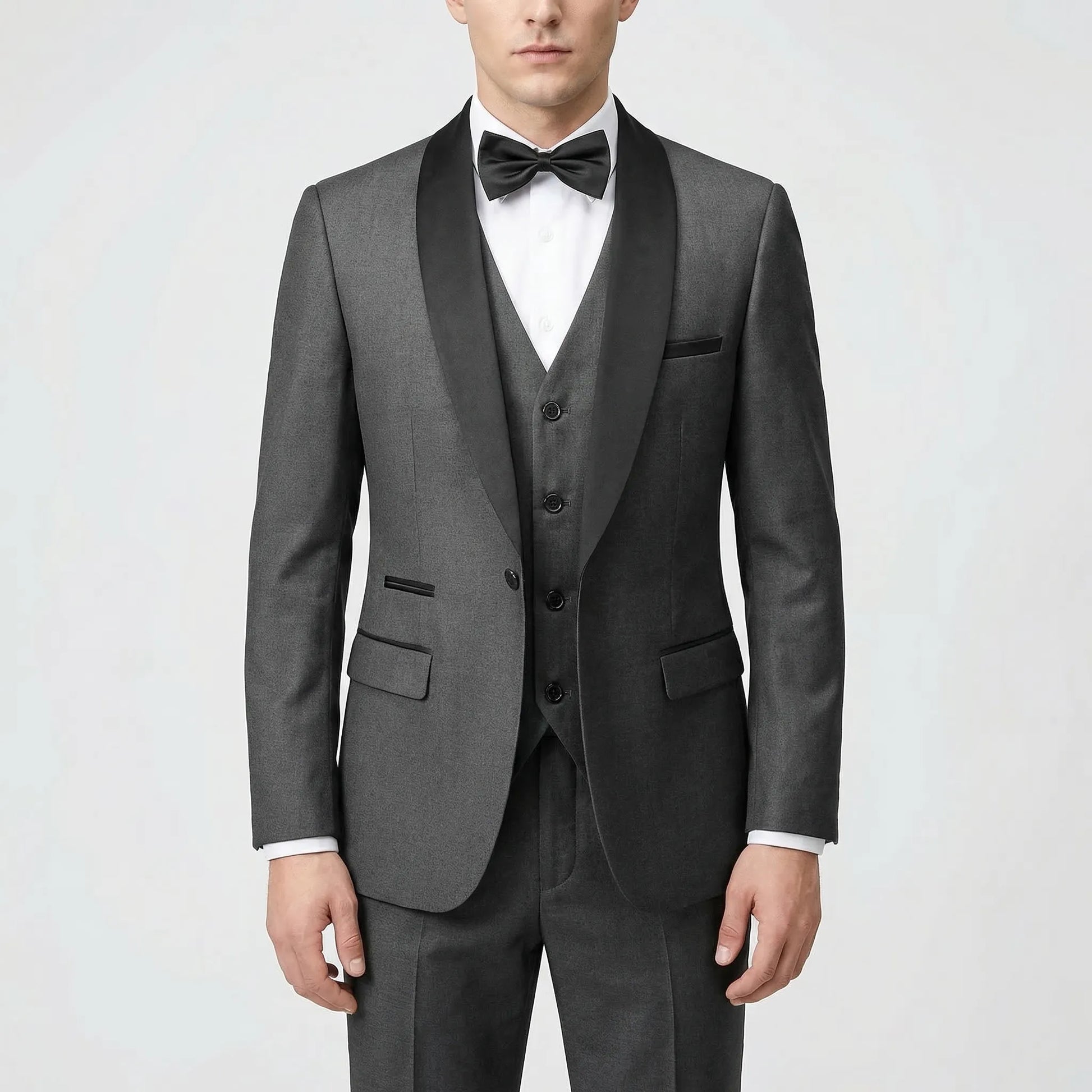 Formalux - Slim Fit Three-Piece Formal Suit  Wedding Day Attire