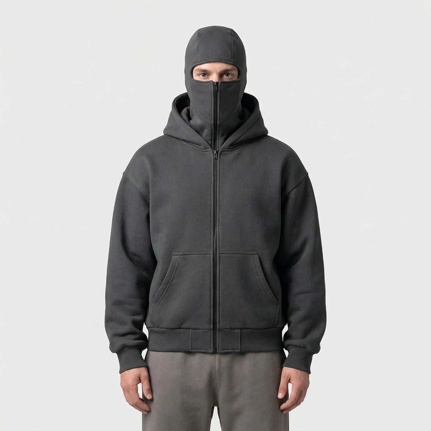 Frostlok - Full-Zip Hoodie With Built-In Face Mask  Cold Weather Protection