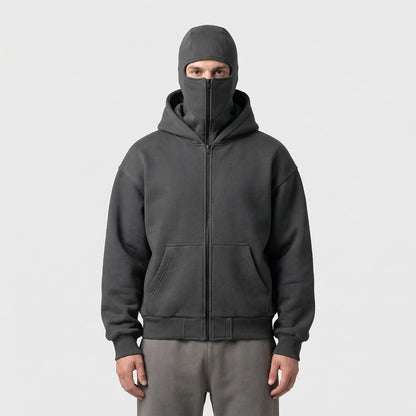Frostlok - Full-Zip Hoodie With Built-In Face Mask  Cold Weather Protection