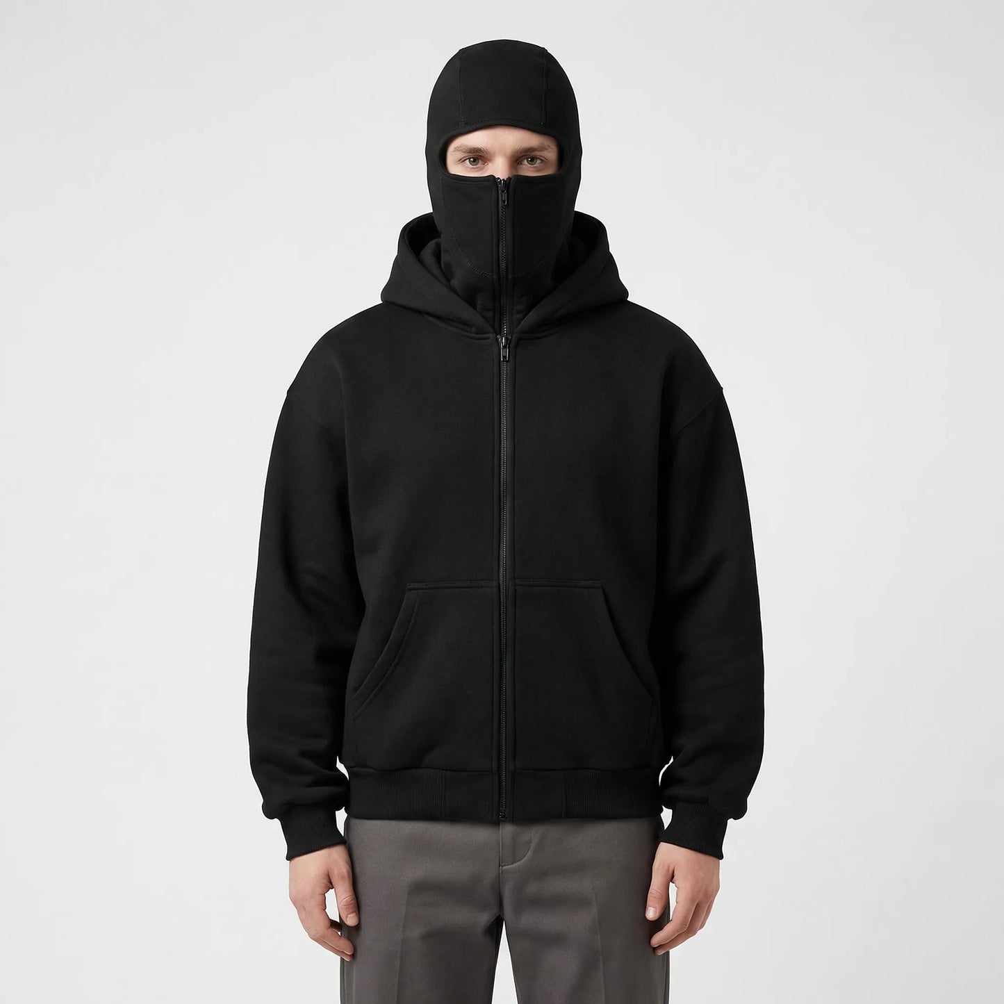 Frostlok - Full-Zip Hoodie With Built-In Face Mask  Cold Weather Protection