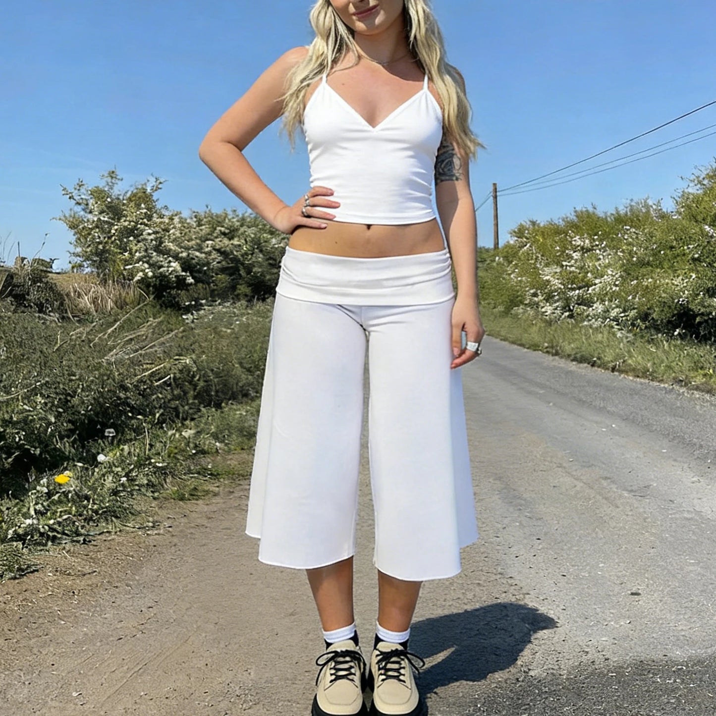 Gala Yoga Pants | Low Rise | Wide Leg | Stretchy Fabric | Steven & Levon
