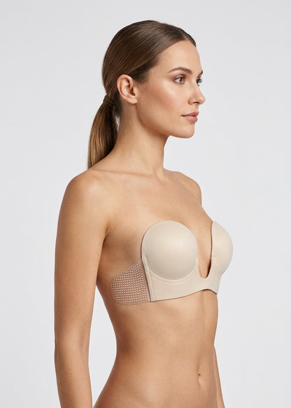 Seamless Backless Bra | Women | Soft Stretch Fabric | Wire-Free Support | Invisible Fit | Steven & Levon