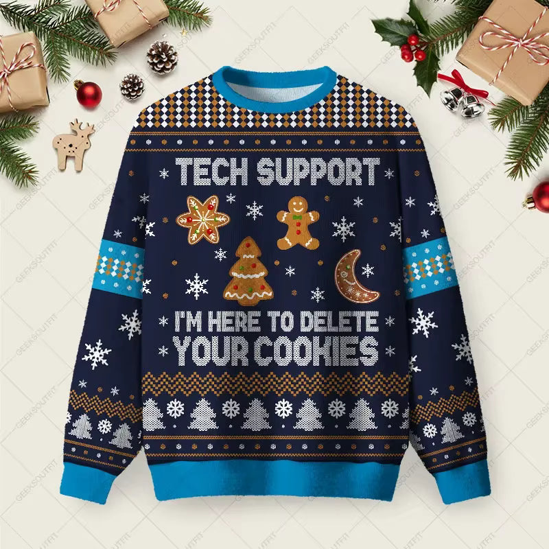 3D Gingerbread Sweatshirt | Unisex Cotton Blend | Festive Winter Pullover | Steven & Levon