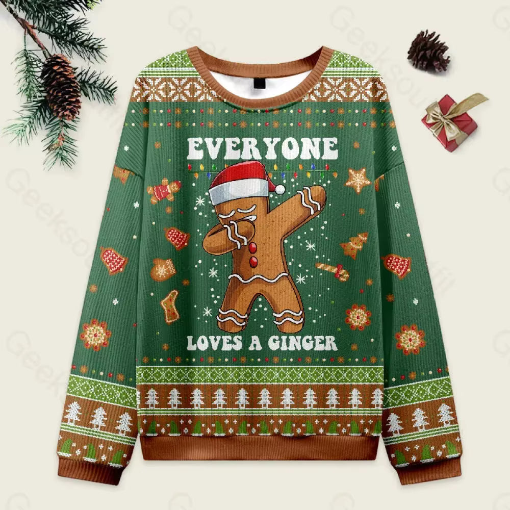 3D Gingerbread Sweatshirt | Unisex Cotton Blend | Festive Winter Pullover | Steven & Levon