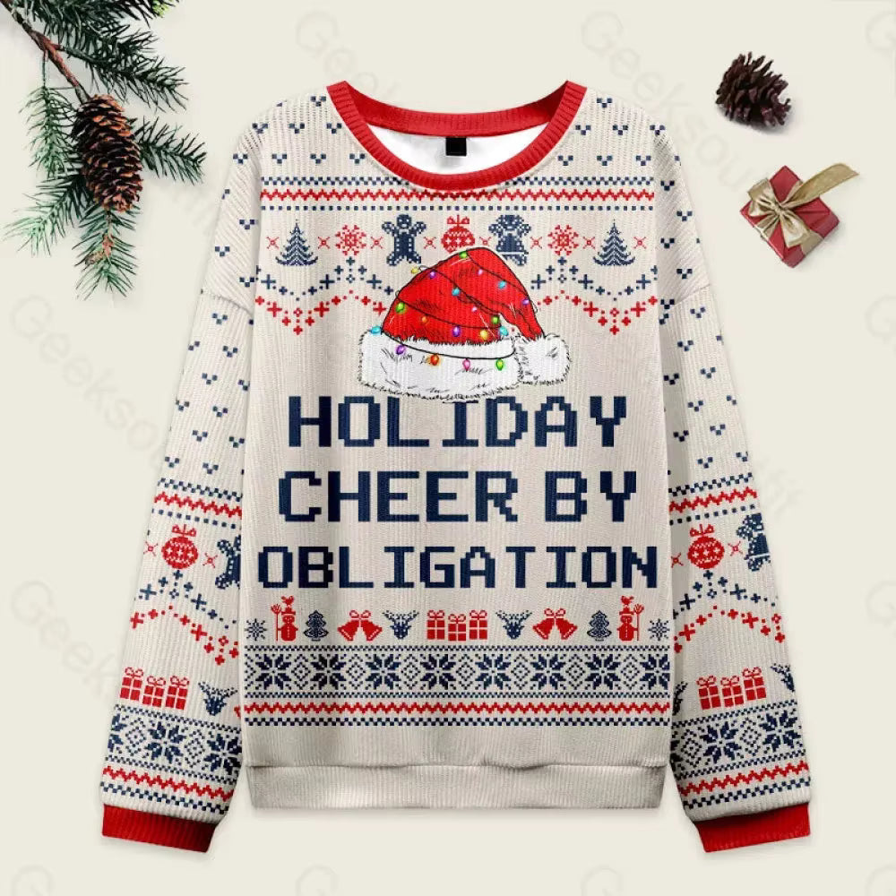 3D Gingerbread Sweatshirt | Unisex Cotton Blend | Festive Winter Pullover | Steven & Levon