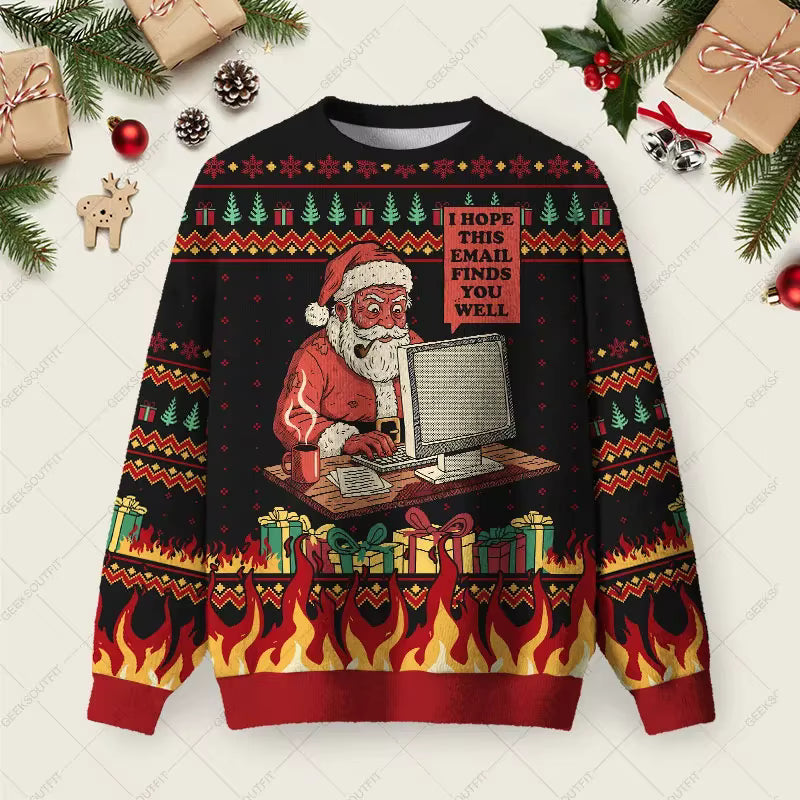 3D Gingerbread Sweatshirt | Unisex Cotton Blend | Festive Winter Pullover | Steven & Levon