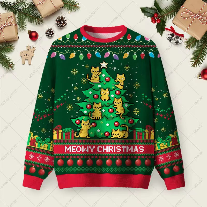 3D Gingerbread Sweatshirt | Unisex Cotton Blend | Festive Winter Pullover | Steven & Levon