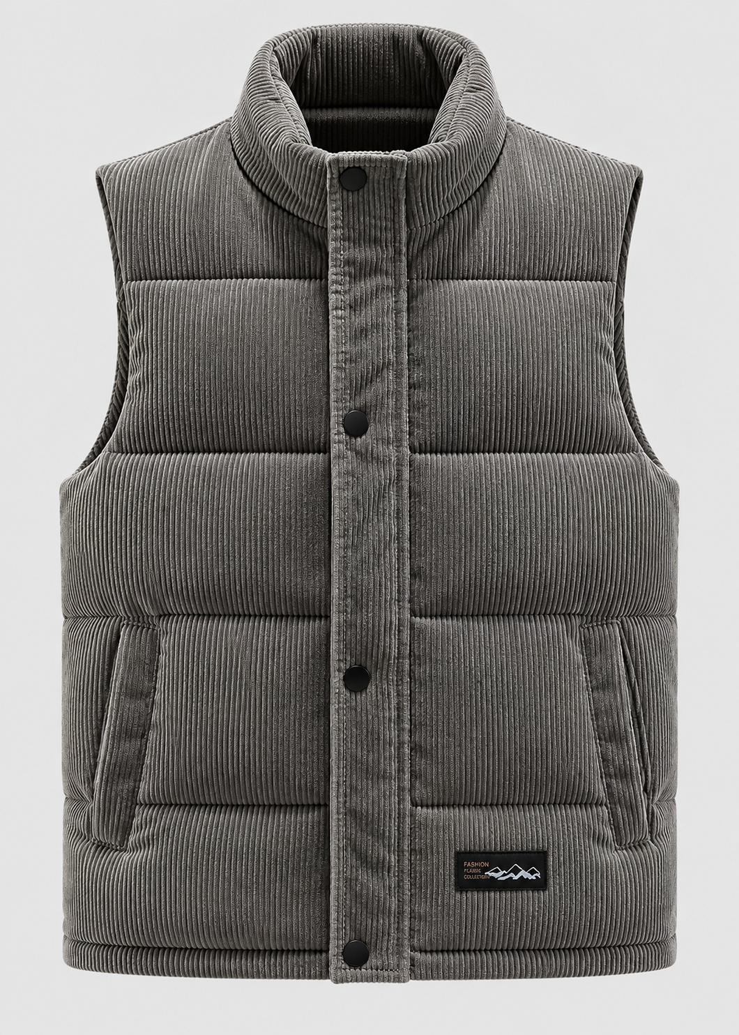 Men's Quilted Puffer Bodywarmer | Stand Collar | Sleeveless Zip Gilet | Insulated Vest | Steven & Levon