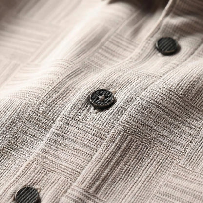 Gridvale - Printed Short Sleeve Polo Shirt  Smart Casual Outings