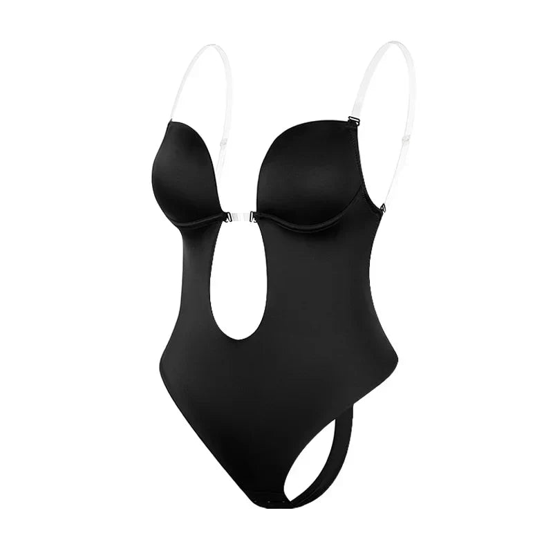 Backless Bodysuit Bra | Women's Seamless Shapewear | Invisible Support | Low Back | Tummy Control | Steven & Levon