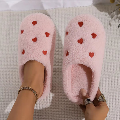 Heart Warm Slippers | Faux Suede | Soft Sole | Lightweight | Cozy Indoor | Steven & Levon