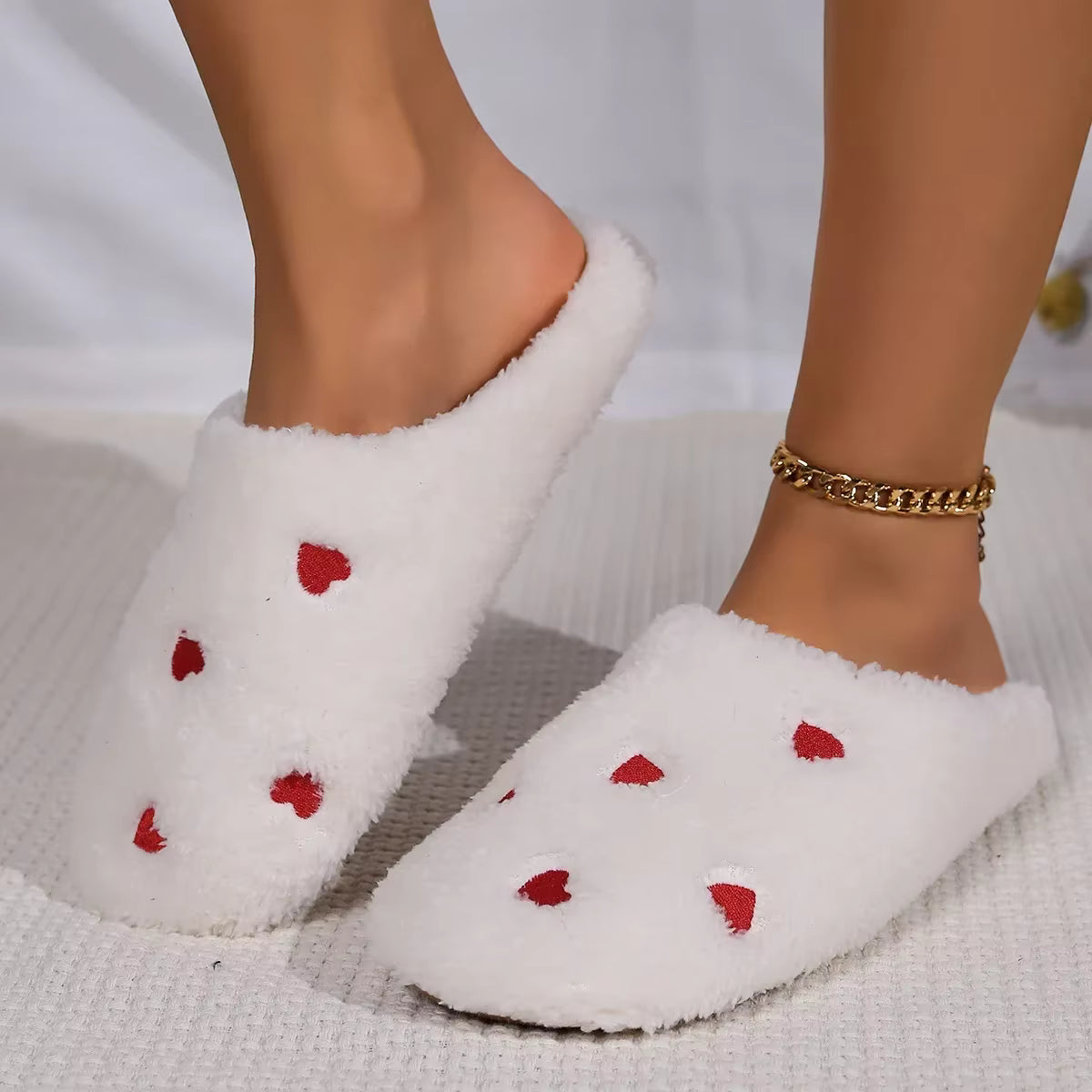 Heart Warm Slippers | Faux Suede | Soft Sole | Lightweight | Cozy Indoor | Steven & Levon