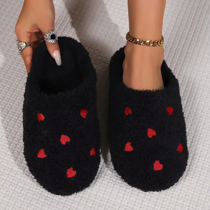 Heart Warm Slippers | Faux Suede | Soft Sole | Lightweight | Cozy Indoor | Steven & Levon