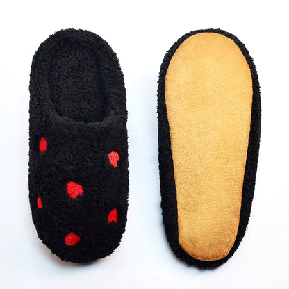 Heart Warm Slippers | Faux Suede | Soft Sole | Lightweight | Cozy Indoor | Steven & Levon
