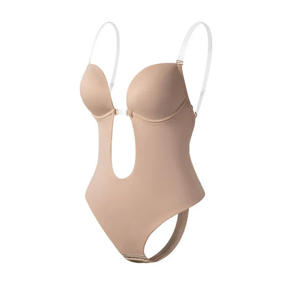 Backless Bodysuit Bra | Women's Seamless Shapewear | Invisible Support | Low Back | Tummy Control | Steven & Levon