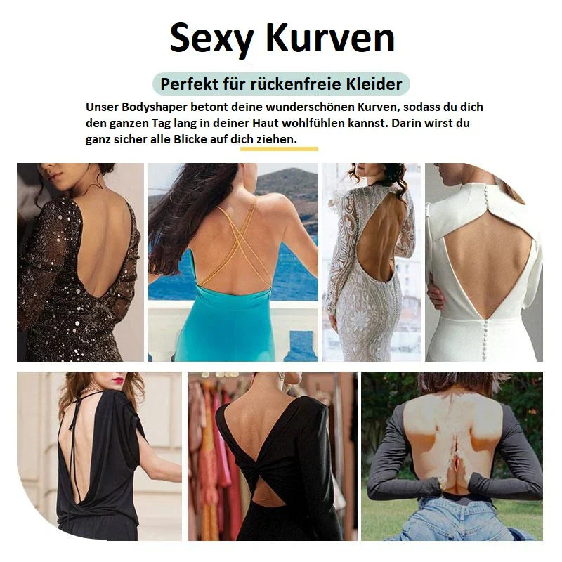 Backless Bodysuit Bra | Women's Seamless Shapewear | Invisible Support | Low Back | Tummy Control | Steven & Levon