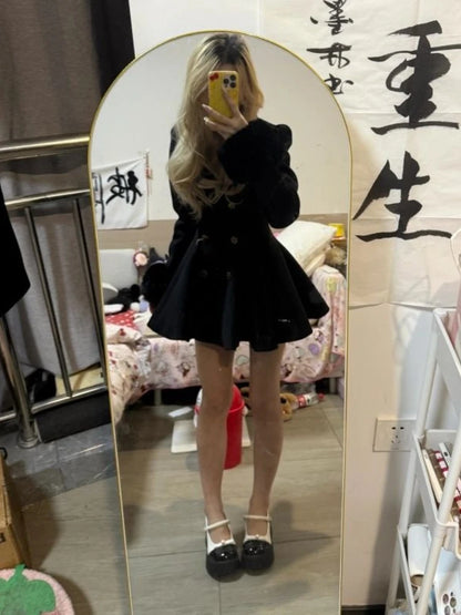Hepburn Wool Coat | Fur Collar & Double-Breasted | Fit-and-Flare | Steven & Levon