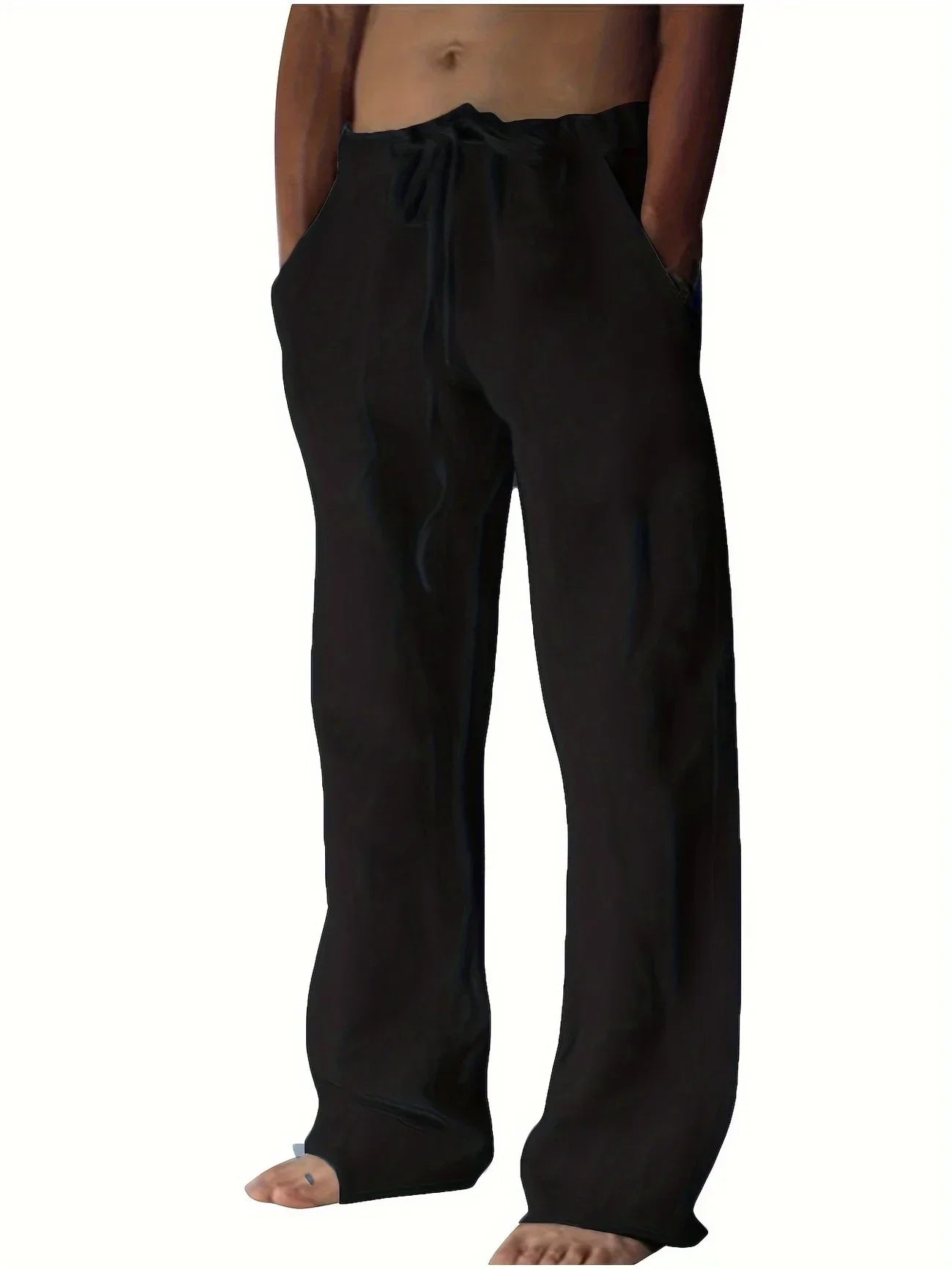 Linen Baggy Trousers | Men | Relaxed Fit | Breathable Casual Pants | Steven & Levon