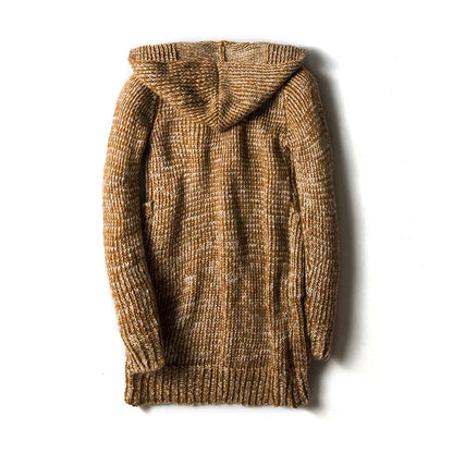 Men’s Knit Cardigan | Toggle Front Closure | Hooded Knitwear Sweater | Casual Layering Piece | Steven & Levon