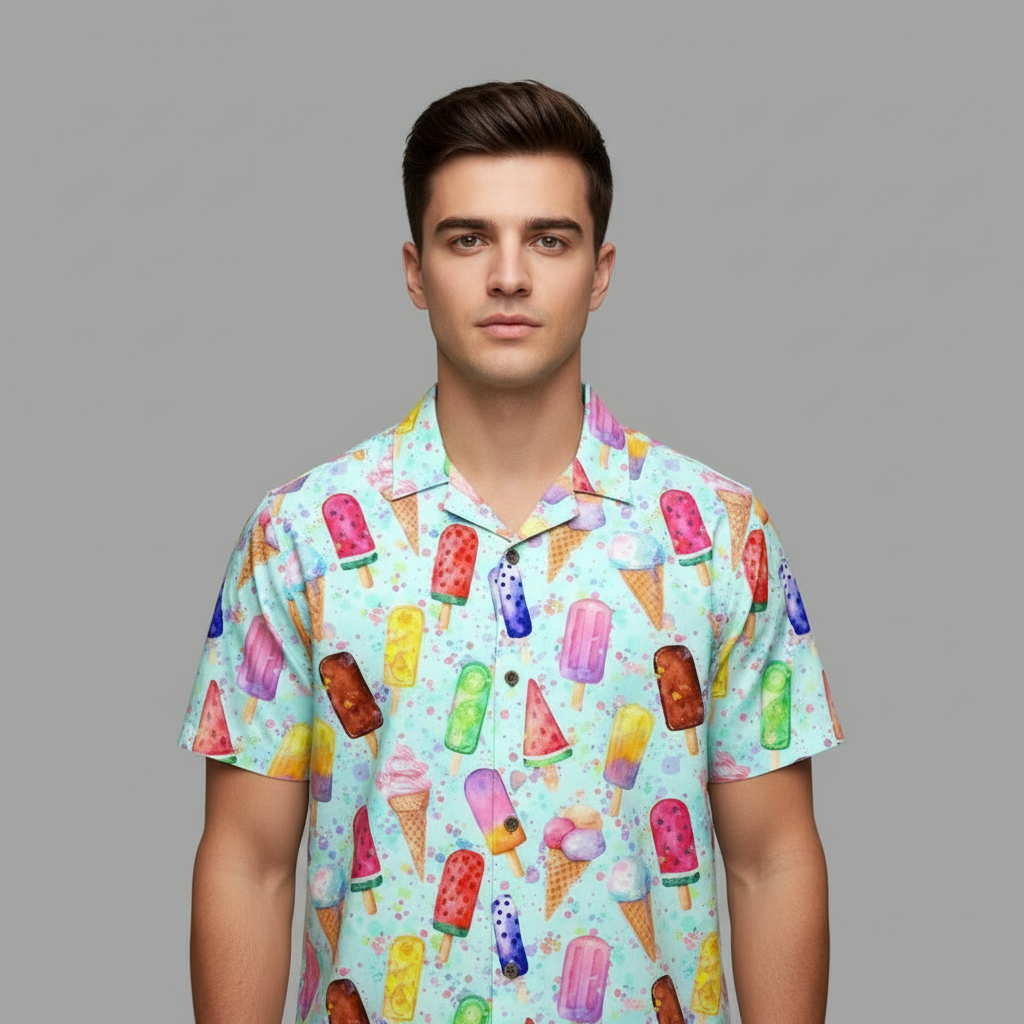 Ice Cream Delight | Men's Summer Shirt