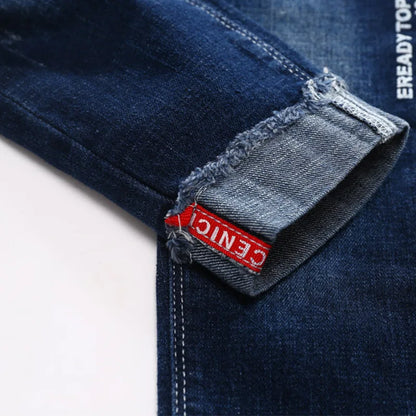 Kids Relaxed Fit Denim Jeans | Boys | Elastic Waist | Casual Everyday Pants | Steven & Levon