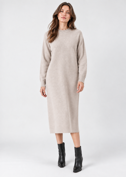 Women's Knitted Jumper Dress |  Wool Long Sleeve Winter | Steven & Levon
