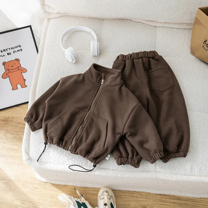 Kids Winter Clothing Set | Unisex | Fleece Coat & Pants | 2-Piece Warm Outfit | Steven & Levon