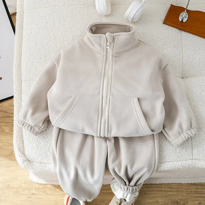 Kids Winter Clothing Set | Unisex | Fleece Coat & Pants | 2-Piece Warm Outfit | Steven & Levon