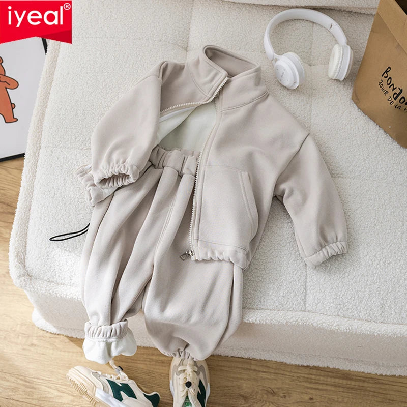 Kids Winter Clothing Set | Unisex | Fleece Coat & Pants | 2-Piece Warm Outfit | Steven & Levon