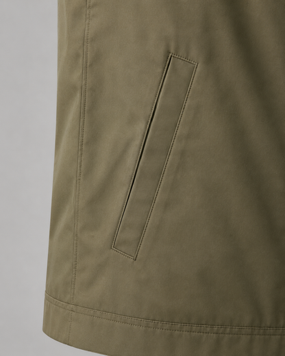 Men's Harrington Jacket | Lightweight | Check Lining | Zip Front | Smart Casual Outerwear | Steven & Levon