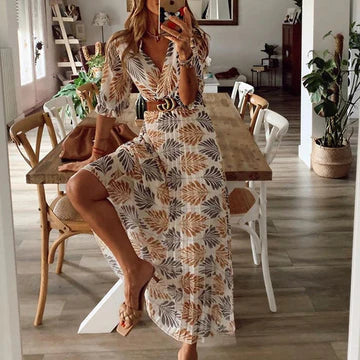 Boho Swing Maxi Dress | Women | Relaxed Fit | Flowy Style | Casual Summer Wear | Steven & Levon