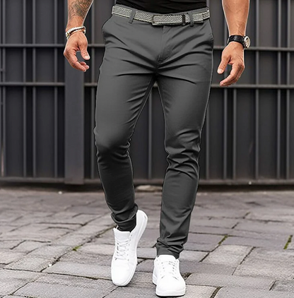 Men’s Slim Fit Trousers | Stretch Tapered Jogger Pants | Slim Fit Casual Bottoms | Steven & Levon