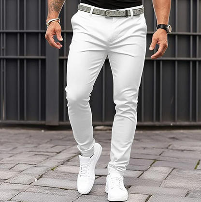 Men’s Slim Fit Trousers | Stretch Tapered Jogger Pants | Slim Fit Casual Bottoms | Steven & Levon