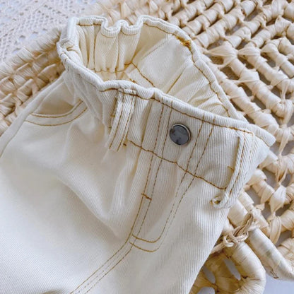 Kids High Waist Jeans | Boys & Girls | Loose Fit | Casual Denim Pants | Steven & Levon