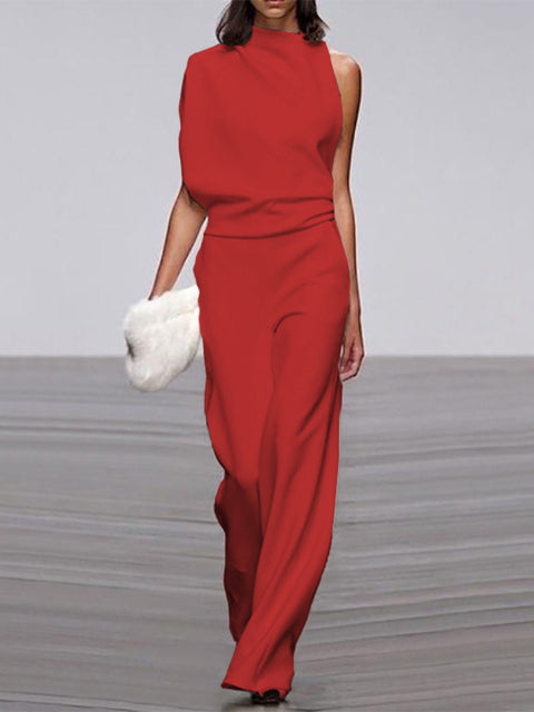 Sleeveless Open Back Jumpsuit | Women | Contemporary Style | Elegant Fit | Party & Evening Wear | Steven & Levon