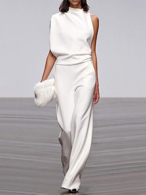 Sleeveless Open Back Jumpsuit | Women | Contemporary Style | Elegant Fit | Party & Evening Wear | Steven & Levon