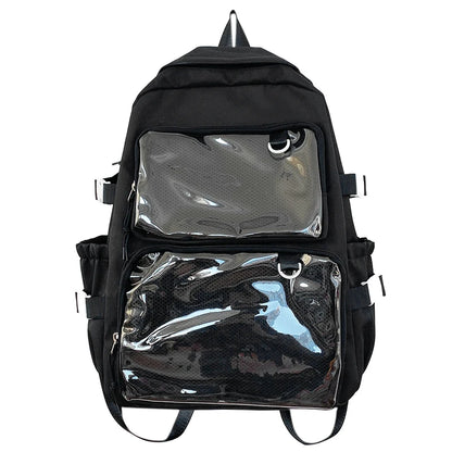 Transparent Ita Backpack | Women | Large Capacity | Japanese School Bag | Anime Display | Steven & Levon