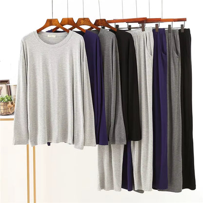 Men's Pajama Set | Modal | Long Sleeve | Loose Fit | Breathable Sleepwear | Steven & Levon