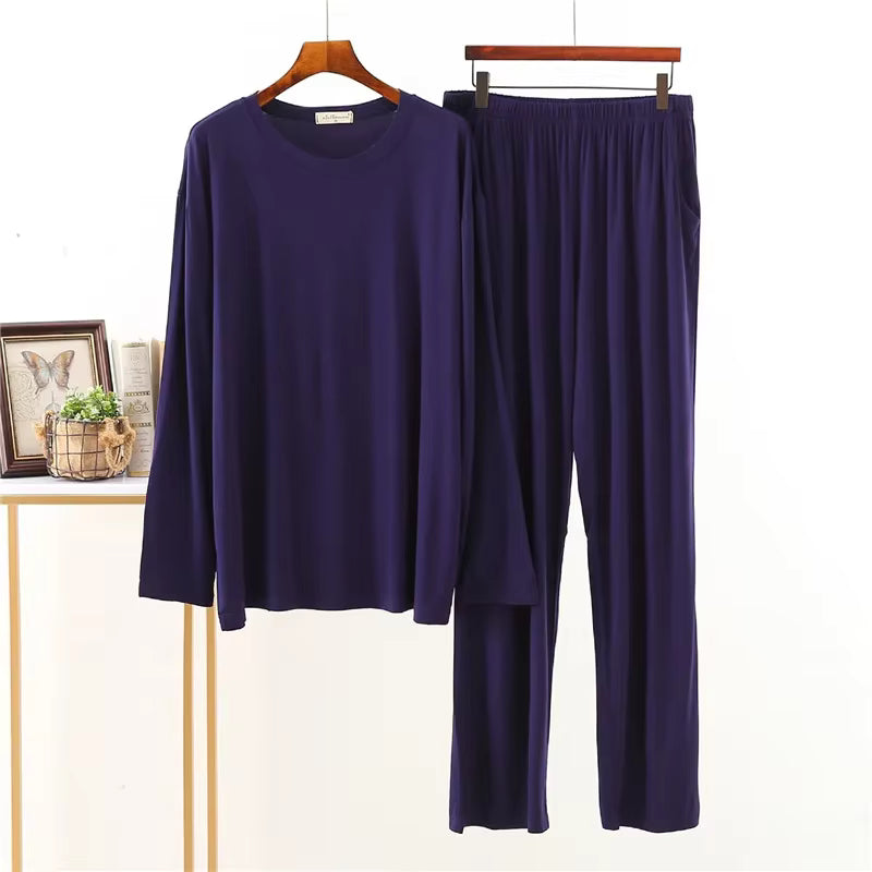 Men's Pajama Set | Modal | Long Sleeve | Loose Fit | Breathable Sleepwear | Steven & Levon