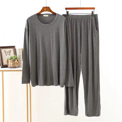 Men's Pajama Set | Modal | Long Sleeve | Loose Fit | Breathable Sleepwear | Steven & Levon