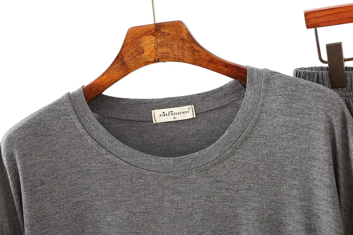 Men's Pajama Set | Modal | Long Sleeve | Loose Fit | Breathable Sleepwear | Steven & Levon